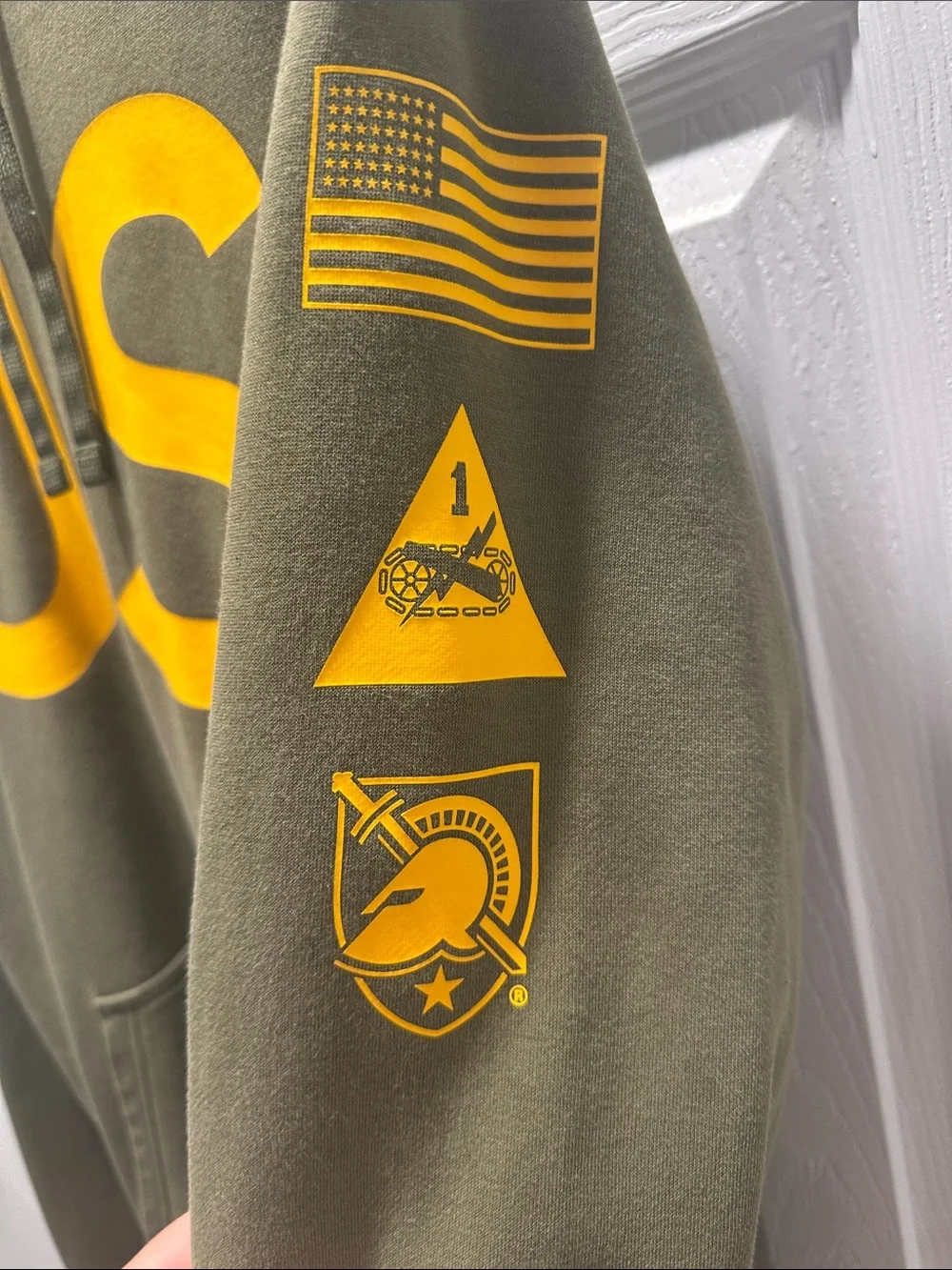 Nike Men's Olive Green ARMY Hoodie from 2022 Army/Navy game